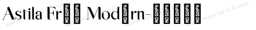 Astila Free Modern字体转换